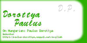 dorottya paulus business card